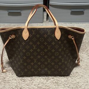 Classic Monogram Tote with Tan Accents